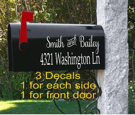 can metallic vinyl be used for house numbers on mailbox|printable vinyl mailbox decals.